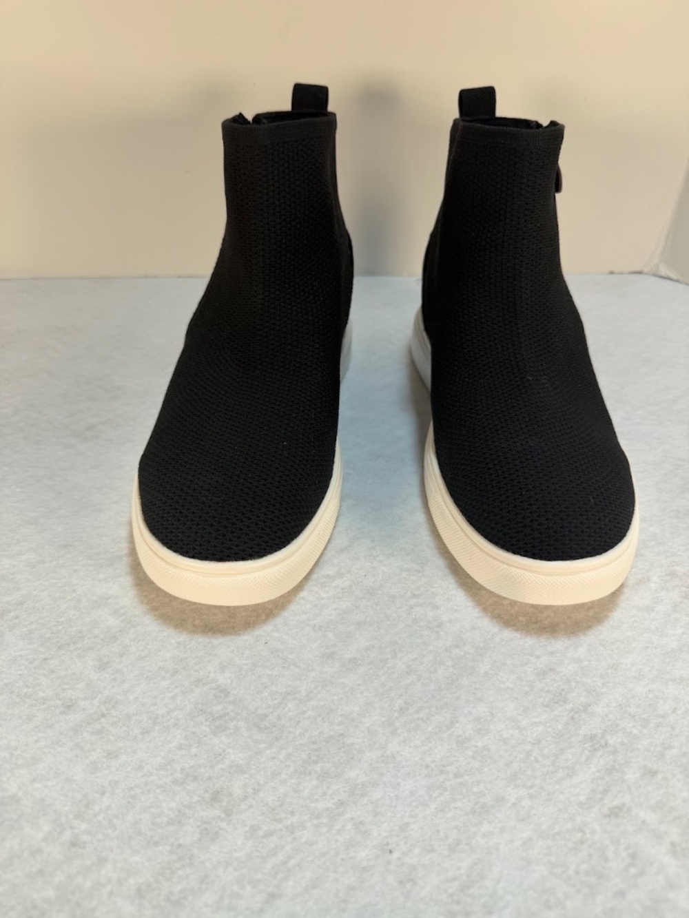 VIVAIA Women's Black Knit Ankle Boots Side Zip Comfort Shoes US 10.5 EU 41 - Picture 4 of 9
